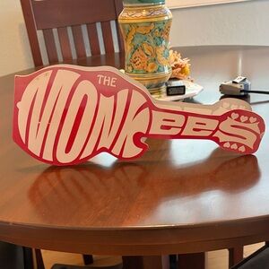 The Monkees Red Promo CD In Oversized Guitar Shaped CD Case